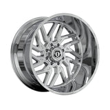 1 X TIS 544C 20X10 6X135 106.2 Hub -20 Offset Chrome Plated Wheel Rim