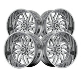 1 X TIS 544C 20X10 6X135 106.2 Hub -20 Offset Chrome Plated Wheel Rim