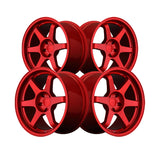 1 X 9SIX9 SIX-1 17X8 5-114.3 35 Offset Candy Apple Red Wheel Rim