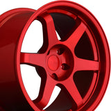1 X 9SIX9 SIX-1 17X8 5-114.3 35 Offset Candy Apple Red Wheel Rim