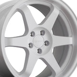 1 X 9SIX9 SIX-1 18X8.5 5-108 35 Offset Competition White Wheel Rim