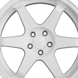1 X 9SIX9 SIX-1 18X8.5 5-108 35 Offset Competition White Wheel Rim