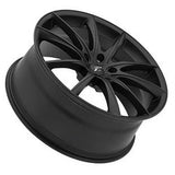 Platinum 052 17X8 5X4.50 72.62 Hub +40 Offset Black Wheel Rim