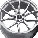 Advanti Racing 040 18X8 5X115 73.00 Hub +35 Offset Silver Wheel Rim