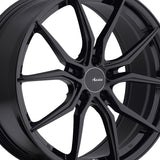 Advanti Racing 039 18X8 5X112 66.56 Hub +45 Offset Black Wheel Rim