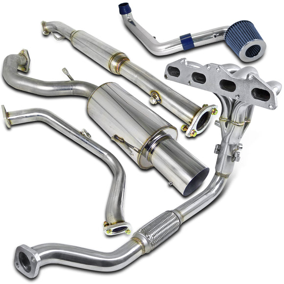 Coolstuffguru Compatible with Eclipse 2.0L L4 Non-Turbo Cold Air Intake+Header+Catback Exhaust System