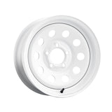 1 X Allied 55W White Mod 12X4 4X4.00 71.37 Hub 0 Offset White Wheel Rim