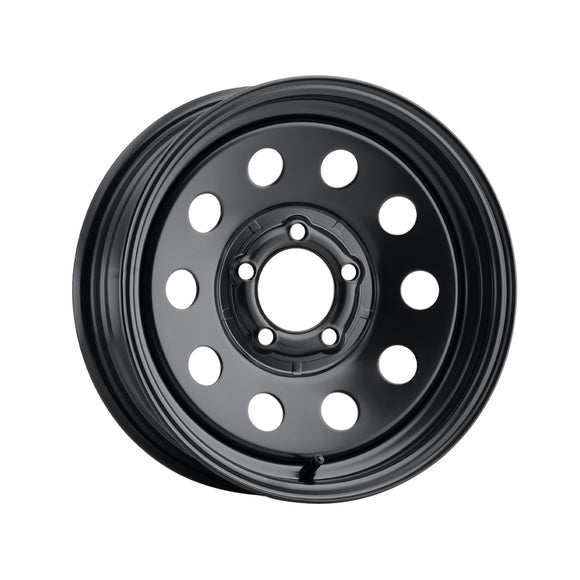 1 X Allied Black Modular Trailer 13X4.5 5X4.50 81 Hub 0 Offset Black Wheel Rim