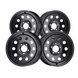 1 X Allied 83B FWD Black Mod 15X6 5X100 / 5X115 72 Hub 35 Offset Black Wheel Rim