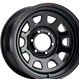 1 X Allied Black Daytona 15X7 6X5.50 108 Hub -6 Offset Black Wheel Rim