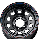 1 X Allied Black Daytona 15X7 6X5.50 108 Hub -6 Offset Black Wheel Rim