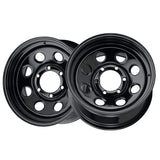 1 X Allied Black Soft 8 16X8 5X4.50 83.82 Hub 0 Offset Black Wheel Rim