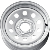 1 X Allied Silver Modular Trailer 16X6 6X5.50 108 Hub 0 Offset Silver Wheel Rim