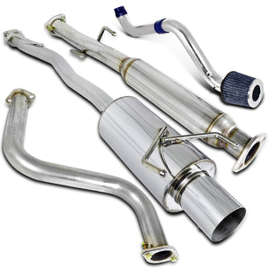 Coolstuffguru Compatible with Honda Accord 2.2L L4 Catback Exhaust Muffler System+Cold Air Intake Kit