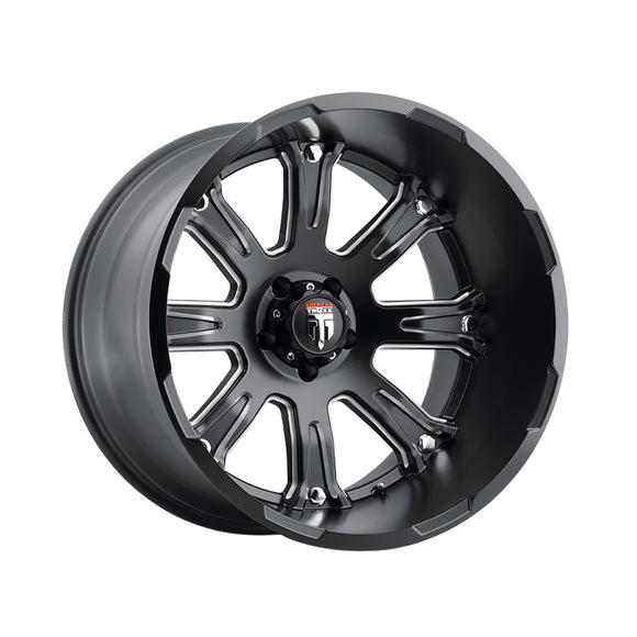 1 X AMERICAN TRUXX BOMB 20X12 6-135 87.1 Hub -44 Offset Black Wheel Rim
