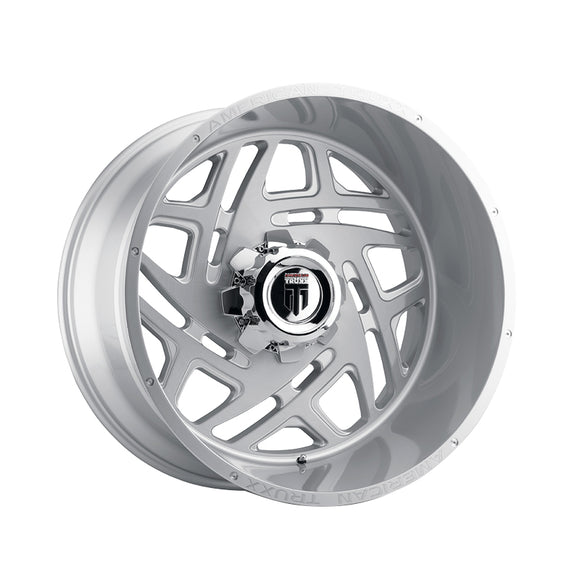 1 X AMERICAN TRUXX COSMOS 24X14 8-165.1 125.2 Hub -76 Offset Metallic Wheel Rim