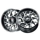 1 X AMERICAN TRUXX DESTINY 24X14 8-170 125.2 Hub -76 Offset Black Wheel Rim