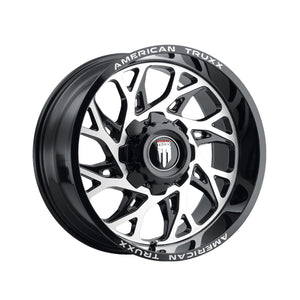 1 X AMERICAN TRUXX DESTINY 24X14 6-135/6-139.7 106.1 Hub -76 Offset Black Wheel Rim