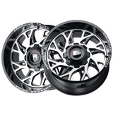 1 X AMERICAN TRUXX DESTINY 24X14 6-135/6-139.7 106.1 Hub -76 Offset Black Wheel Rim