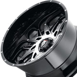 1 X AMERICAN TRUXX DNA 26X14 6x135 87.1 Hub -76 Offset Black/Milled Wheel Rim