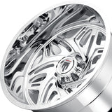 1 X AMERICAN TRUXX EUPHORIA 20X10 5-127 78.1 Hub -19 Offset Chrome Wheel Rim