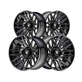 1 X AMERICAN TRUXX EVOLUTION 22X12 8-180 124.2 Hub -44 Offset Black Wheel Rim