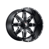 1 X AMERICAN TRUXX LONESTAR 22X12 5-127 78.1 Hub -44 Offset Black Wheel Rim