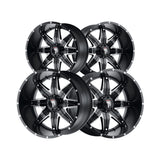 1 X AMERICAN TRUXX LONESTAR 22X12 5-127 78.1 Hub -44 Offset Black Wheel Rim