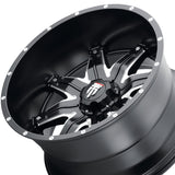 1 X AMERICAN TRUXX LONESTAR 22X12 5-127 78.1 Hub -44 Offset Black Wheel Rim