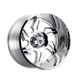1 X AMERICAN TRUXX NINJA 22X14 5-127 78.1 Hub -76 Offset Chrome Wheel Rim