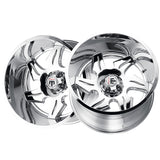 1 X AMERICAN TRUXX NINJA 22X14 5-127 78.1 Hub -76 Offset Chrome Wheel Rim