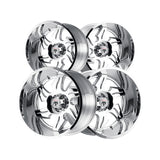 1 X AMERICAN TRUXX NINJA 22X14 5-127 78.1 Hub -76 Offset Chrome Wheel Rim