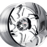 1 X AMERICAN TRUXX NINJA 22X14 5-127 78.1 Hub -76 Offset Chrome Wheel Rim