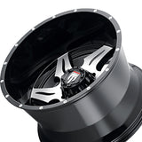 1 X AMERICAN TRUXX NINJA 22X14 6-135 87.1 Hub -76 Offset Black Wheel Rim