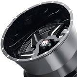 1 X AMERICAN TRUXX NINJA 22X14 6-135 87.1 Hub -76 Offset Black Wheel Rim