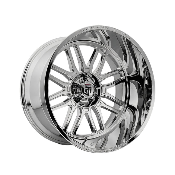 1 X AMERICAN TRUXX RESTLESS 20X10 5-127 78.1 Hub -25 Offset Chrome Wheel Rim