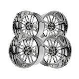 1 X AMERICAN TRUXX RESTLESS 20X10 5-127 78.1 Hub -25 Offset Chrome Wheel Rim