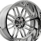 1 X AMERICAN TRUXX RESTLESS 20X10 5-127 78.1 Hub -25 Offset Chrome Wheel Rim