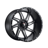 1 X AMERICAN TRUXX VORTEX 24X14 6-135 87.1 Hub -76 Offset Black Wheel Rim