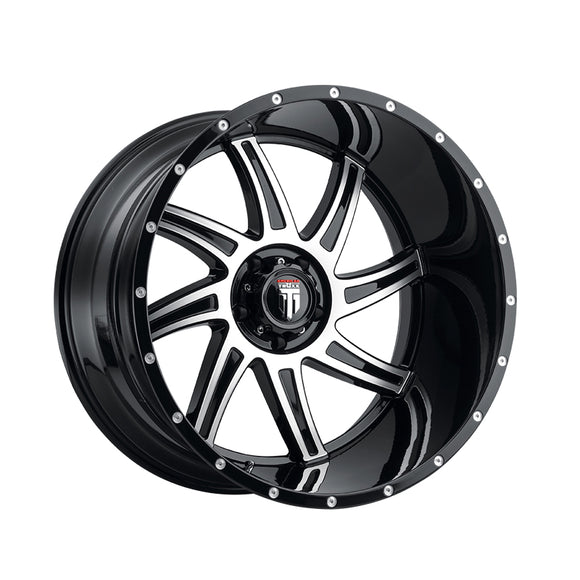 1 X AMERICAN TRUXX VORTEX 22X12 6-135 87.1 Hub -44 Offset Black Wheel Rim