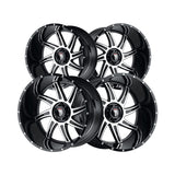1 X AMERICAN TRUXX VORTEX 22X12 6-135 87.1 Hub -44 Offset Black Wheel Rim