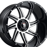 1 X AMERICAN TRUXX VORTEX 22X12 6-135 87.1 Hub -44 Offset Black Wheel Rim