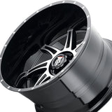 1 X AMERICAN TRUXX VORTEX 22X12 6-135 87.1 Hub -44 Offset Black Wheel Rim
