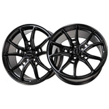 1 X Anovia AN-10 19X9.5 5x112 0 Hub 35 Offset Black Wheel Rim