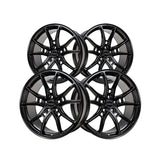 1 X Anovia AN-10 19X8.5 5x112 0 Hub 35 Offset Black Wheel Rim