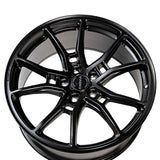 1 X Anovia AN-10 19X9.5 5x120 0 Hub 35 Offset Black Wheel Rim