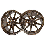 1 X Anovia AN-10 19X9.5 5x112 0 Hub 35 Offset Bronze Wheel Rim