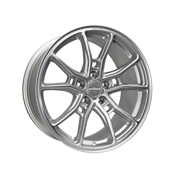 1 X Anovia AN-10 19X9.5 5x112 0 Hub 35 Offset Silver Wheel Rim