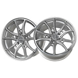 1 X Anovia AN-10 18X9.5 5x4.5 0 Hub 35 Offset Silver Wheel Rim