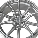 1 X Anovia AN-10 18X8.5 5x112 0 Hub 35 Offset Silver Wheel Rim